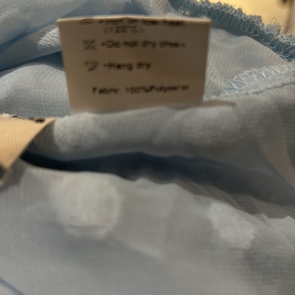 Girls Chiffon Swim Cover Up Swiss Dot Sheer Beach Wraps for 3-12 Yrs Blue 7-8Y - Picture 14 of 15